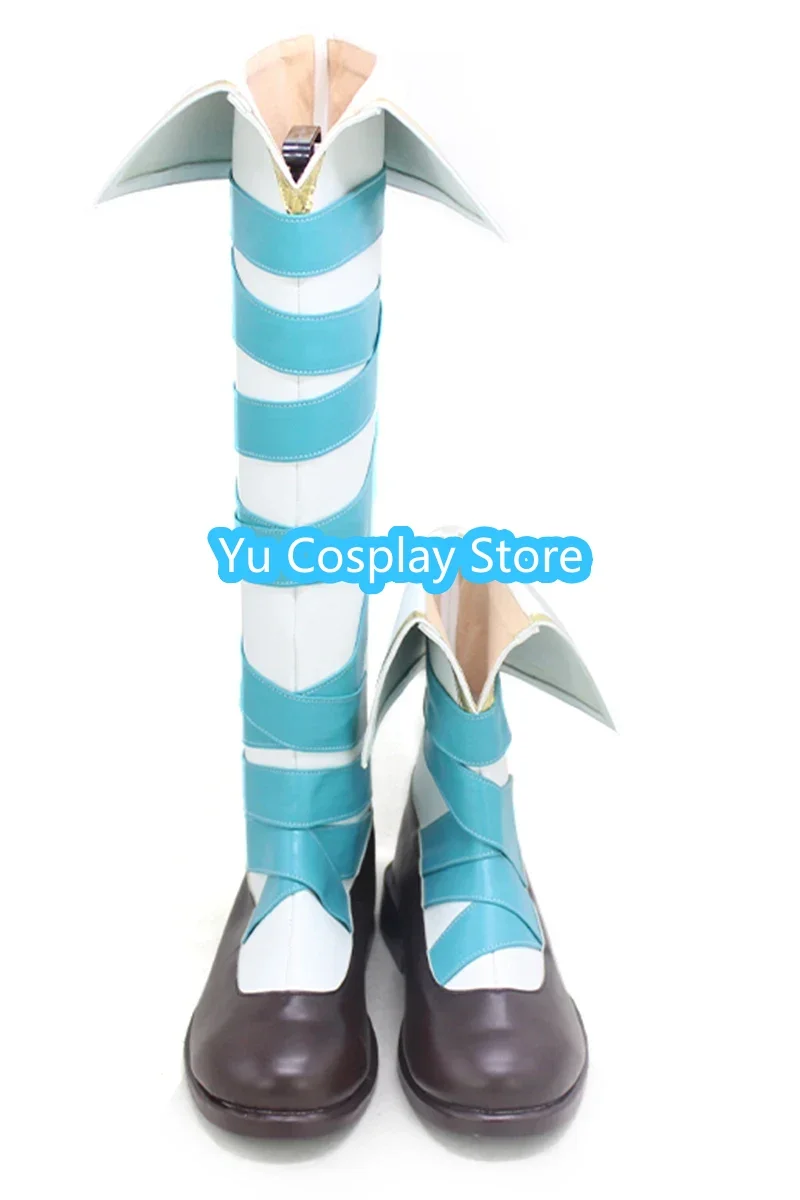 Game Pretty Derby Neige Emeraude Cosplay Shoes Halloween Carnival Boots Cosplay Prop PU Shoes Custom Made