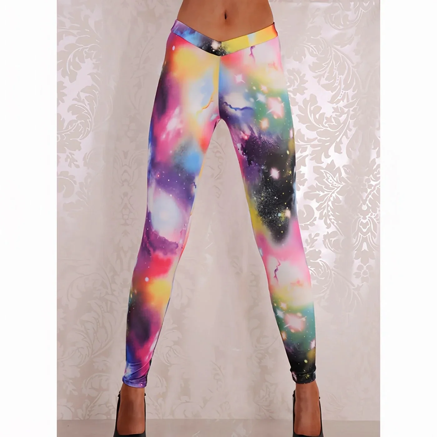 Women Printed Leggings Tummy Control Leggings for Sports Running Gym Fitness Workout Yoga Pants Full Length