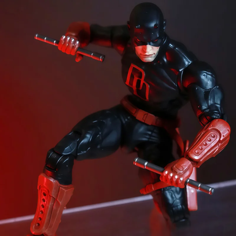 Fleftoys Murdock Action Figure Classic Red Shadowland Reborn Black Figurine Collection Modello Desktop Ornament Boy Regalo di Natale