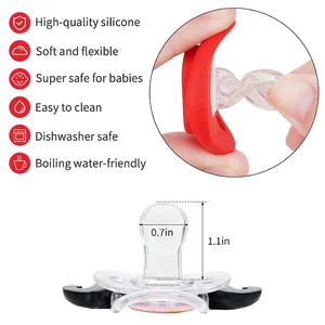 Lustige Schnuller für Babys, Schnurrbart, Schnuller, Neugeborenen Schnuller, Binky-Zähne, Geschenk für Jungen, 0-6 Monate 6 Hauptverkaufszahnstecker - №5