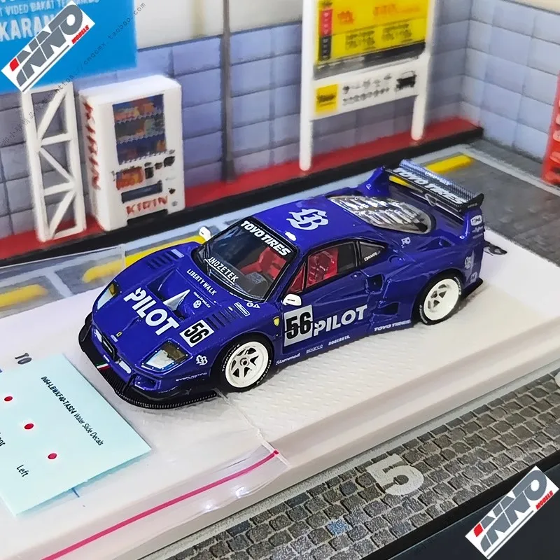 INNO car model 1/64 LBWK number 56 F40 Tokyo Auto Salon 2024 edition car model simulation ornament boy collection birthday gift