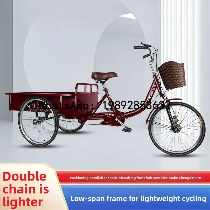 JX Senioren Driewieler Lichtgewicht Volwassen Kleine Vracht Driewieler