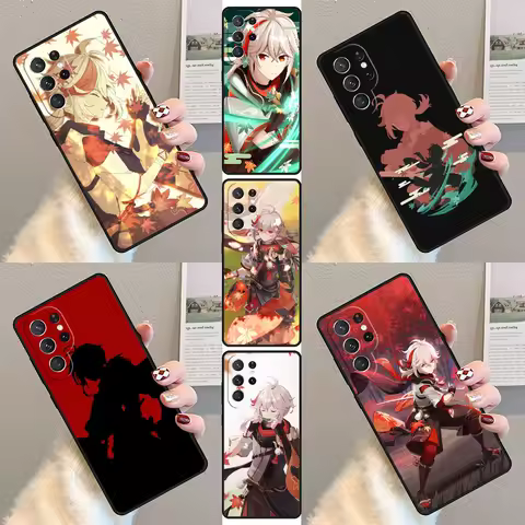 Genshin Impact Kaedehara Kazuha Game Phone Case For Samsung Galaxy S23 S21 S20 FE S24 S22 Ultra Note20 S10 S9 S8 Plus Cover