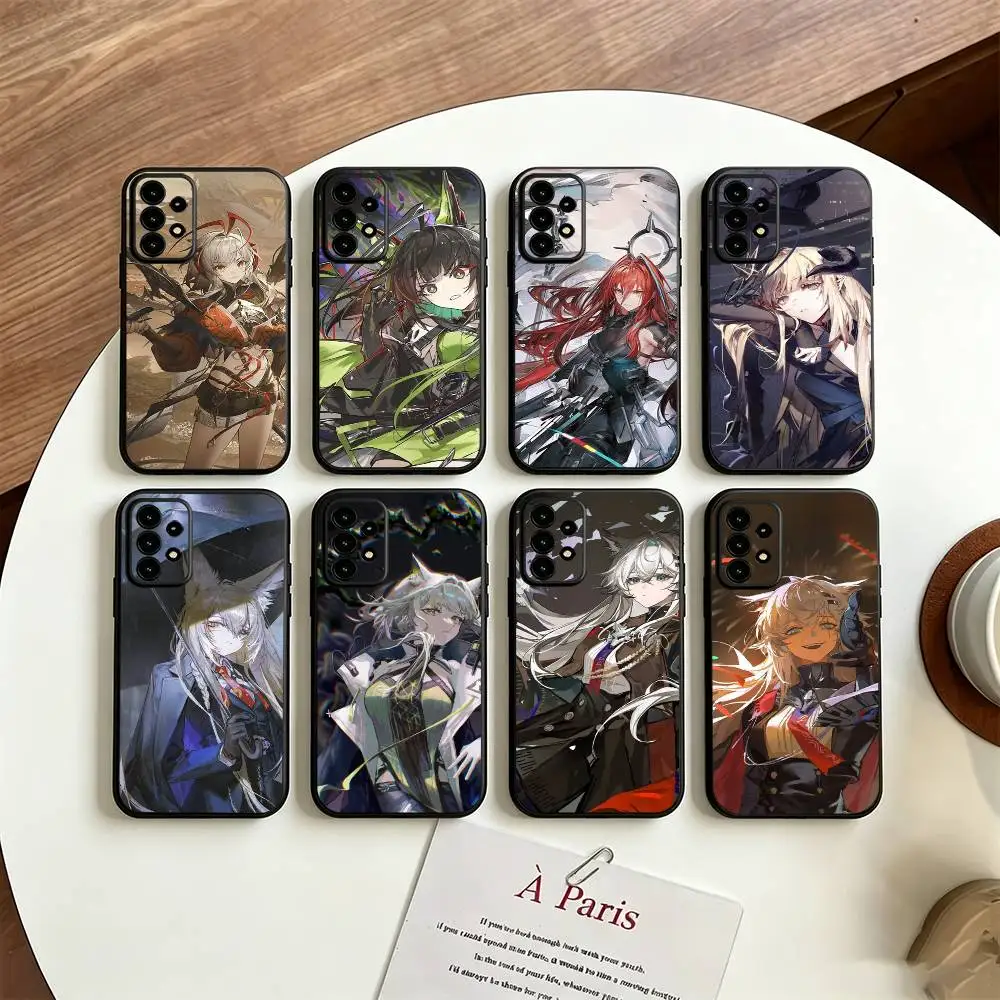 Arknights Endfield For Samsung S25,24,21,22,23,30,Ultra,20,Plus Black soft silicone case