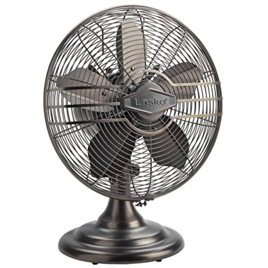 Oscillating Table Top Fan, Portable, 3 Quiet Speeds, for Bedroom, Kitchen and Office, 17