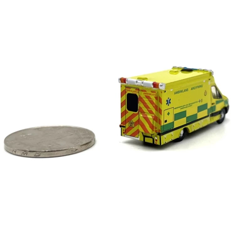 OXFORD Diecast 1:148 Scale Welsh Ambulance Alloy Mini Car Model Finished Product Simulation Toy Static Model Display Souvenir