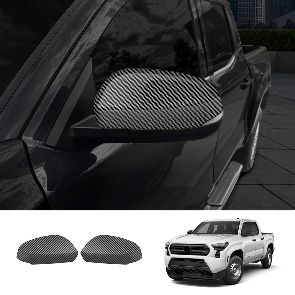 

For Toyota 4Runner 2025 Door Mirror Cover Case Rear View Overlay Reverse Mirror Cap Chrome Black Silver Car Styling Accessories