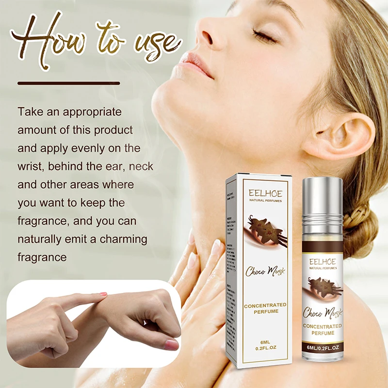 Chocolate Musk Vanilla Perfume Spray,Jasmine Orange Orange Floral Fruit Scent Alcohol Free Non Irritating Fragrance,Long-Lasting