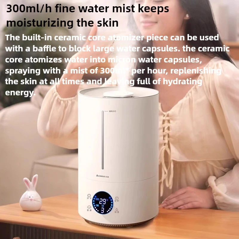 4L Large-capacity Aromatherapy Humidifier Home Silent Bedroom Air-conditioned Room Humidifier with Purification Filter Element