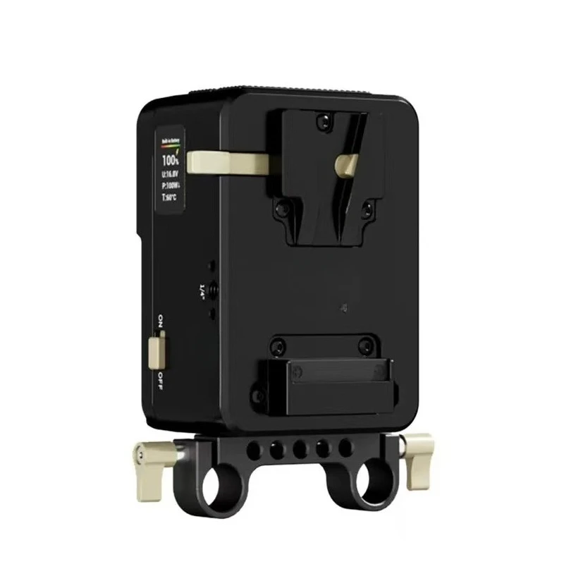 Thermal switching V-port battery gusset supports thermal switching uninterrupted output
