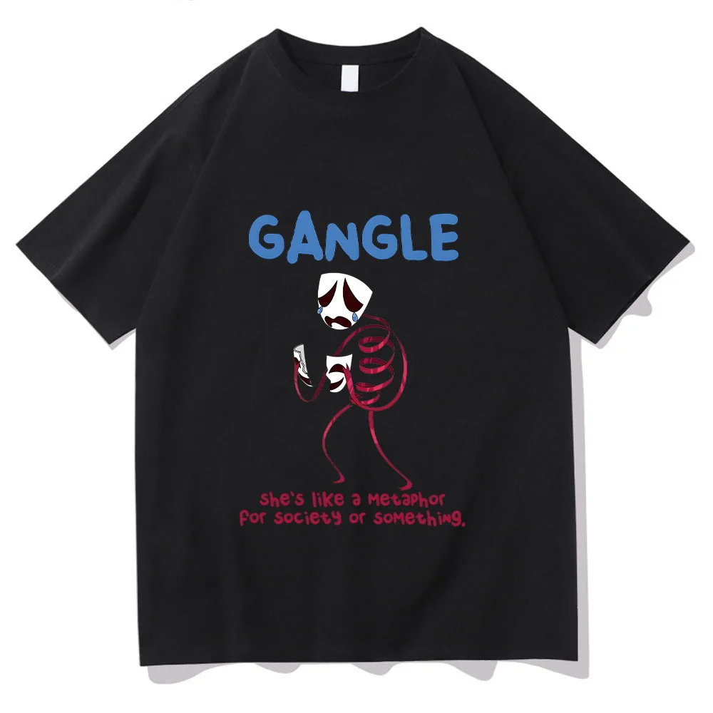 Men High Quality Cotton Clothes O-neck Casual Top Digital Circus GANGLE Cartoon Print T Shirt Harajuku Funny Anime T-shirt Women