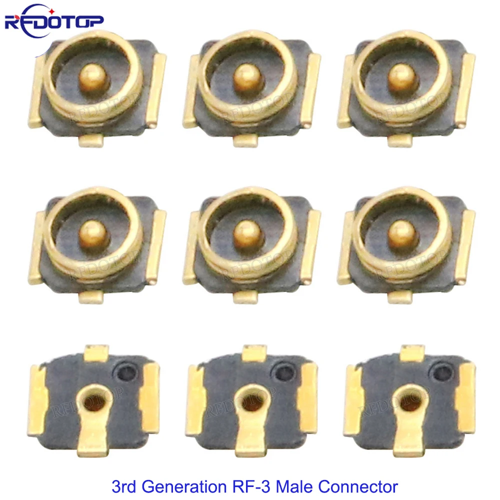 10 قطعة U.FL IPX-3 ذكر التوصيل 3rd الجيل WIFI هوائي المقبس IPX SMT PCB RF محوري واي فاي موصل هوائي مجلس محطة