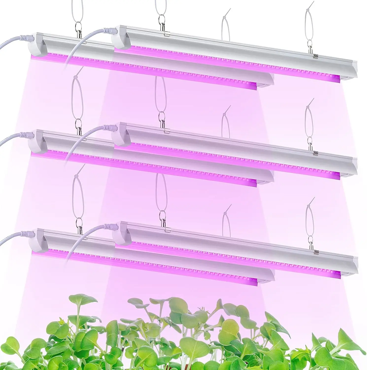 

2ft T8 LED Grow Light Strips, 150W Full Spectrum Sunlight Plant Light for Indoor Plants, Greenhouse, 6-Pack