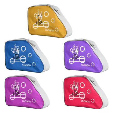 रोलर स्केट्स बैग, हवादार सहायक उपकरण, समायोज्य पट्टा, ऑक्सफोर्ड कपड़ा कैरी बैग, महिलाओं, बच्चों, इनलाइन स्केट्स, पुरुषों, आइस स्केट्स के लिए 10 best sales रोलर स्केट बैग - №5