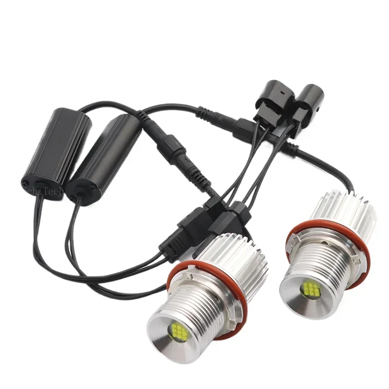 120w Angel Eyes Marker Light Bulbs Bright Headlights Replacement Car For BMW E39 E81 E82 E87 E88 X5 E53 E60 E61 E63 E64 X3 E83 - view 3
