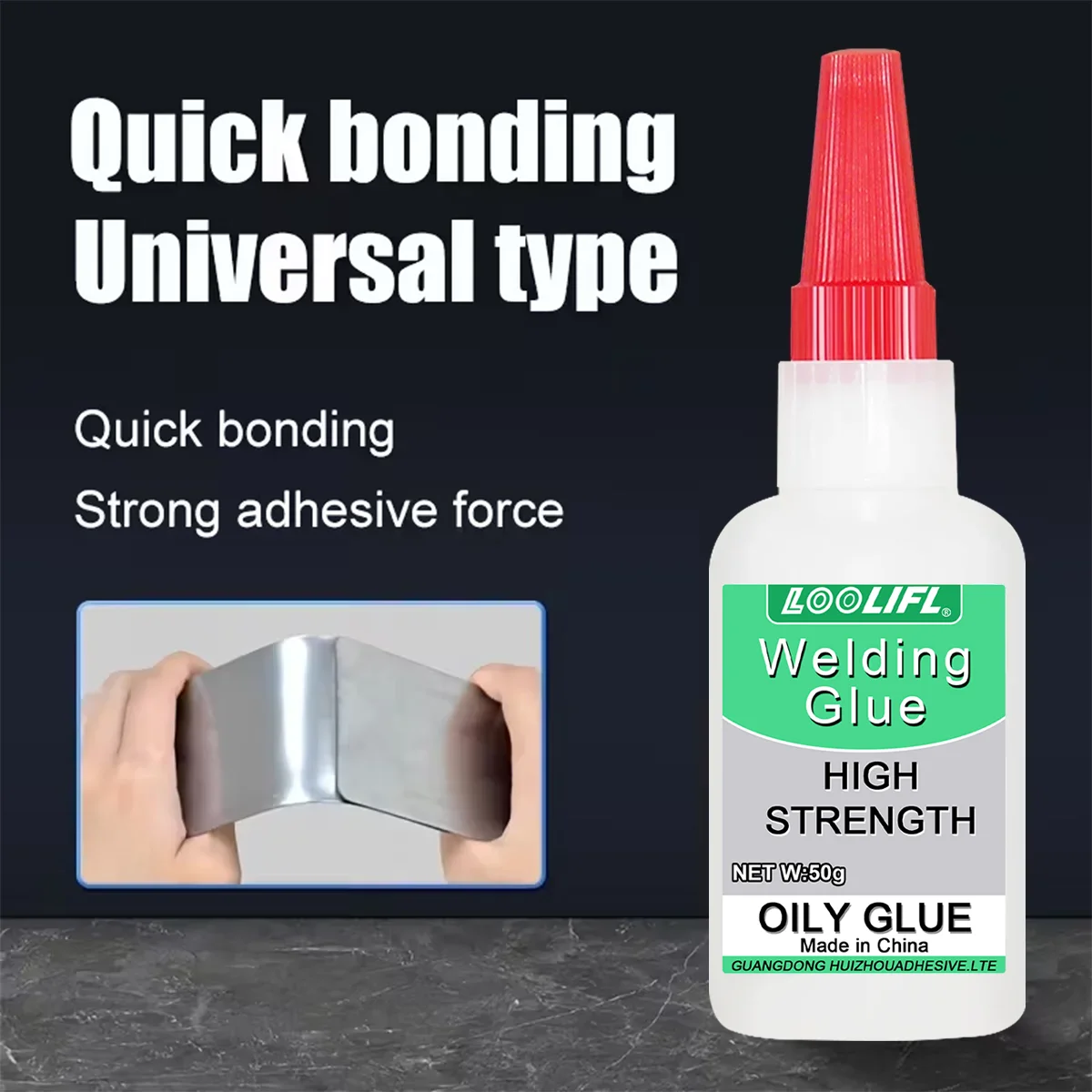 Loolifl50G High-Strength Oil-Based Welding Glue - Universal Oil-Based Welding Glue Suitable for Resin, Ceramics, Metal, Glass, Plastic, and Wood, Equipped with a Dispensing Device. image 2