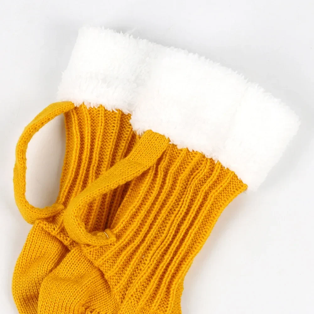 3D Beer Mug Knitted Socks Men's Padded Warm Mid-Calf Socks Women Winter Soft Funny Sleep Floor Socks Woolen Socks Christmas Gift view 5