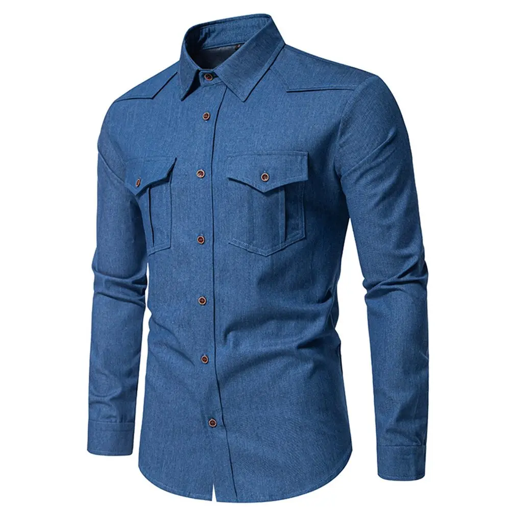 

Daily Casual Outfit Grey Long Sleeve Shirt Spring Autumn Wear Slight Stretch Fabric Vacation Outfit Casual Style