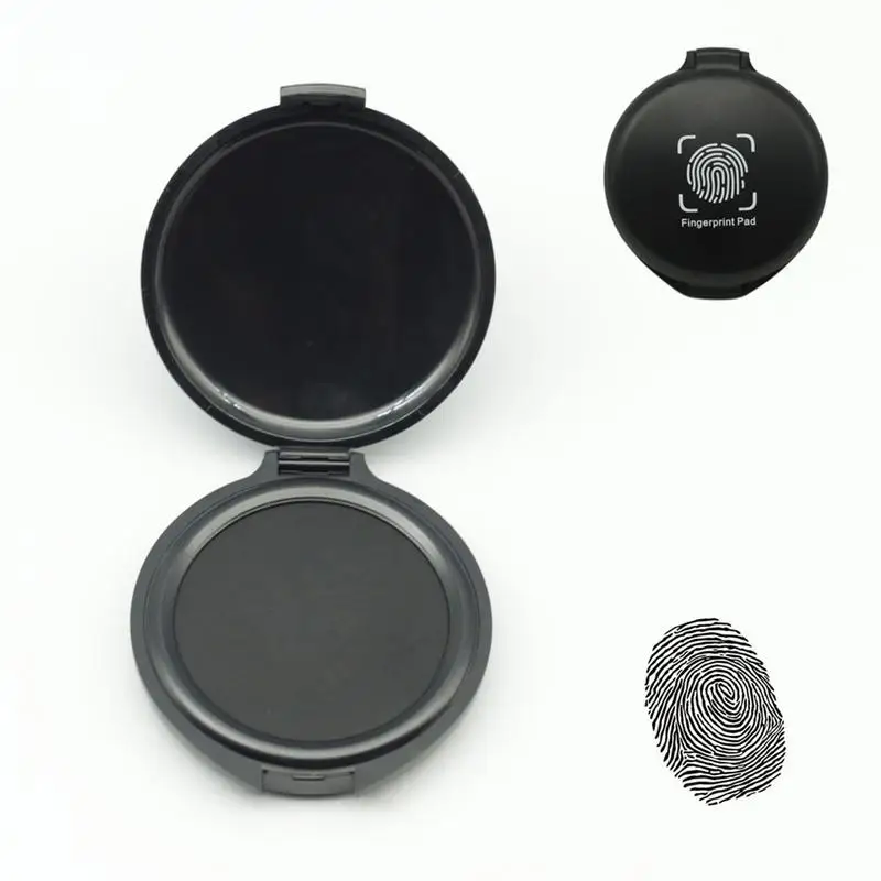 Fingerprint Ink Pad para Notário Suprimentos, Segurança ID Cards, Thumbprint Kit