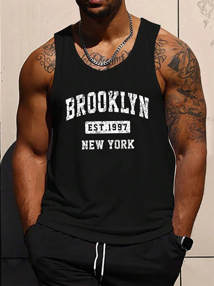 2025 3D Camouflage Printed Men's Tank Top Outdoor Sports Men's Fitness Tank Top Summer Everyday Fashion Men's Sleeveless T-shirt image 5
