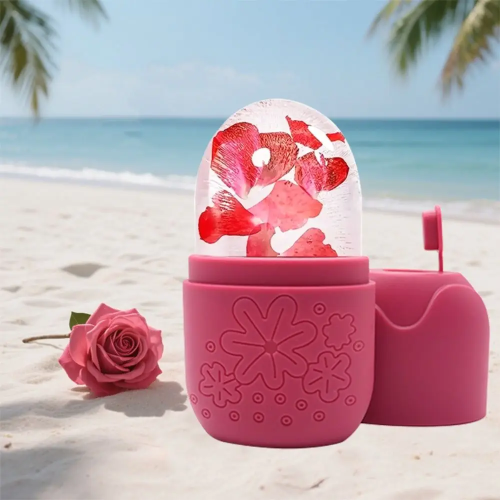 ลูกกลิ้งน้ำแข็งซิลิโคนรุ่นอัพเกรดสำหรับใบหน้า เครื่องมือดูแลผิวความงามแบบใช้ซ้ำได้ เครื่องนวดหน้า ยกกระชับใบหน้า พิมพ์น้ำแข็งสำหรับดวงตาและลำคอ