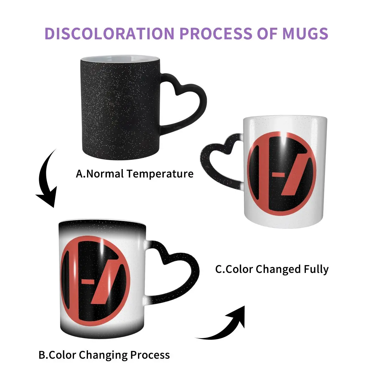Circle Icon Logo Twenty One Pilots Rock Band Mug Funny Ceramic Coffee Cups Tea Mugs Milk Cup Drinkware Gift for Woman Man