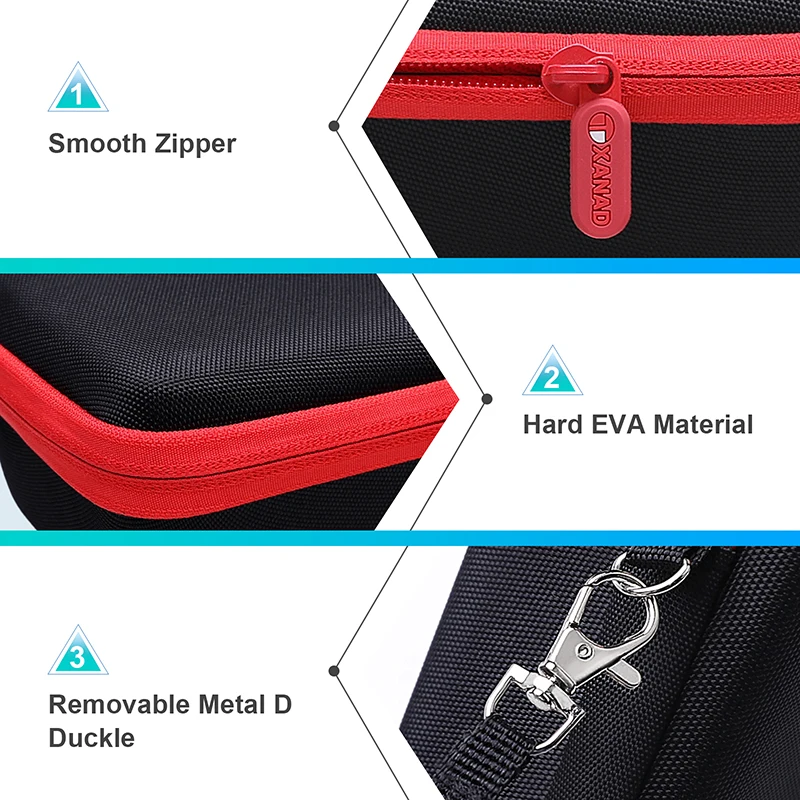 Xanad Eva Hard Case Voor Bestek 300W Power Inverter Dc 12V Naar 110V Ac Auto Omvormer Carrying opbergtas