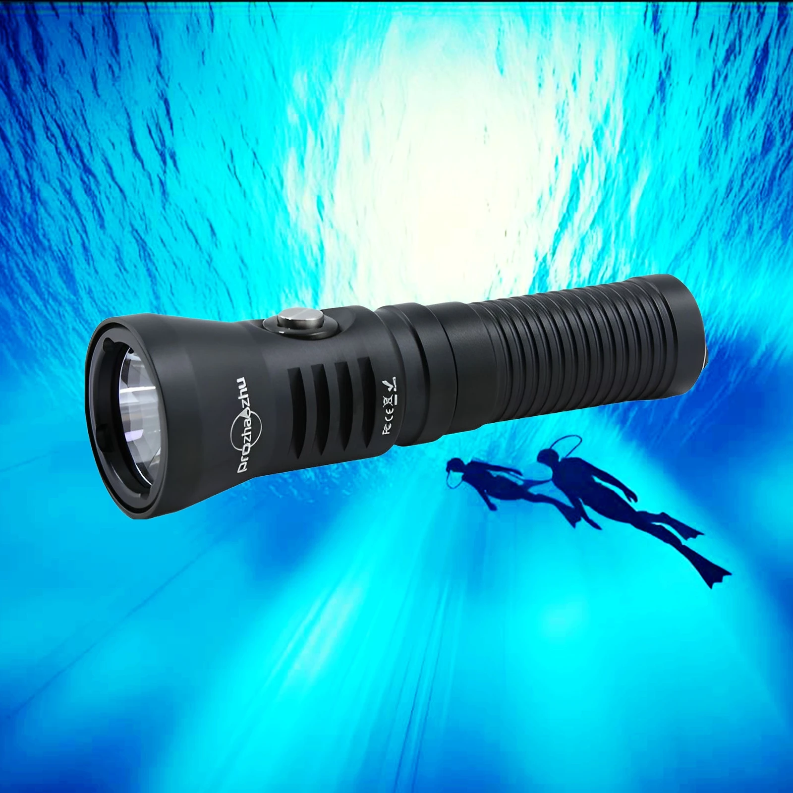

Rechargeable 1200 Lumen Diving Light IP68 100M 21700 Flashlight for Spearfishing And Diving Search