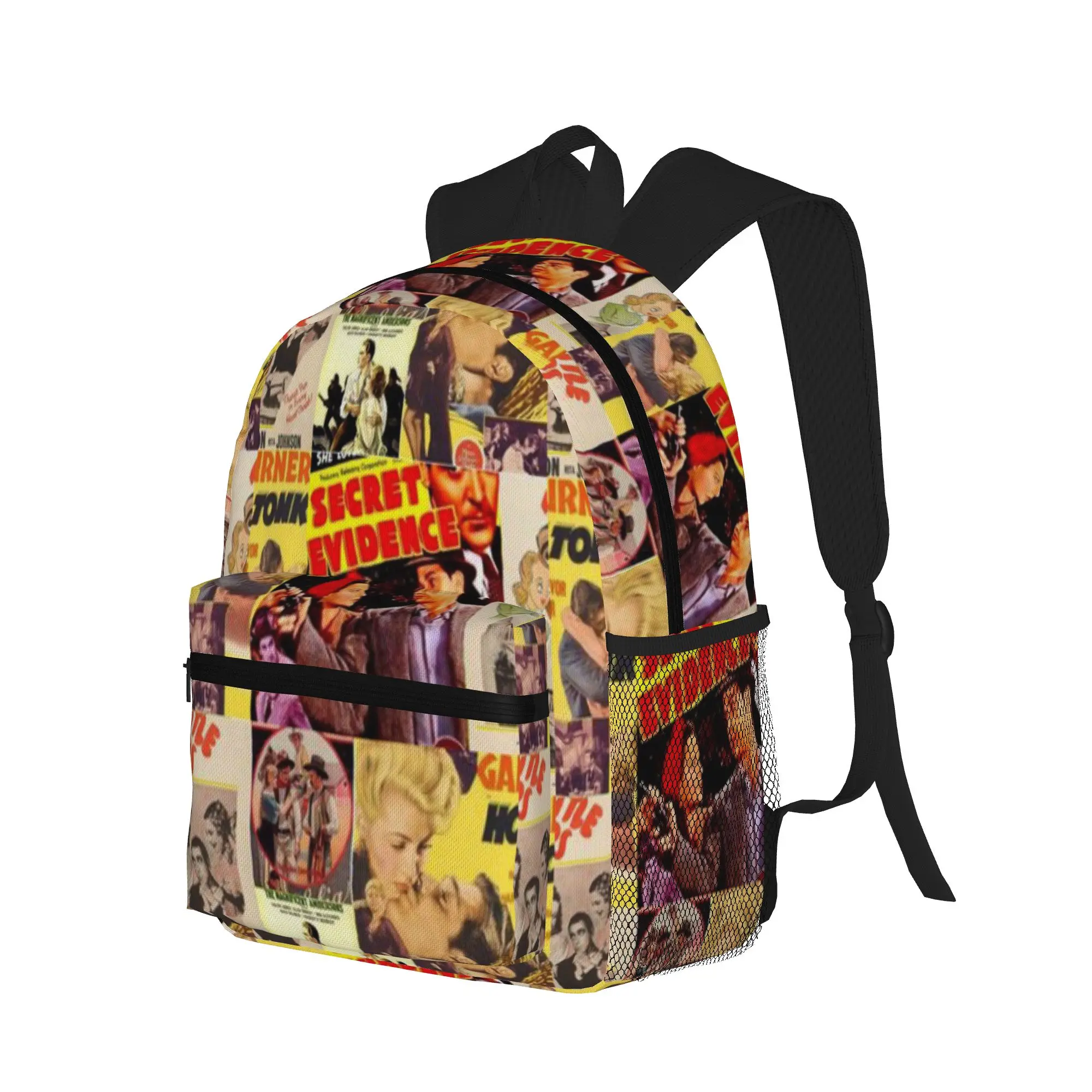 Vintage Movies Picture Montage  4  Casual Backpack for Students and Adults Travel backpack