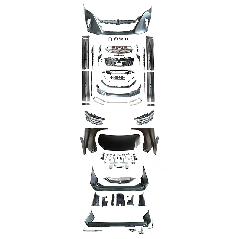 

Body kit for Toyota Alfa 2015-2023 30-35 Series upgrade 2024 40 Series bumper hood front and rear LED light fenders
