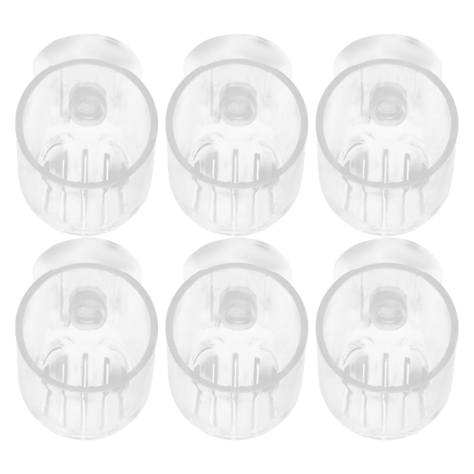 

6Pcs Aquarium Plant Holder Acrylic Fish Tank Planting Tool Suction Cup Aquarium Plant Pots Landscape Decoration Fish Feeder