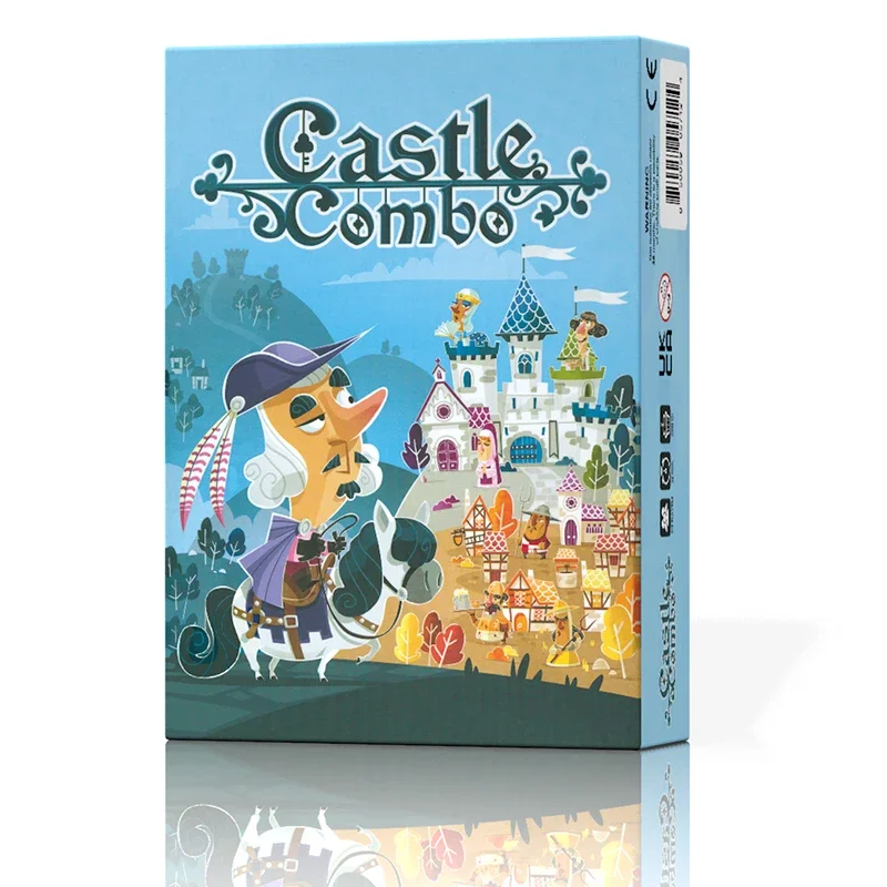 Castle Combo Brettspiel 2-5 Spieler Englische Version Strategiespiel für Party/Familie Tischspiel Kartenspiele