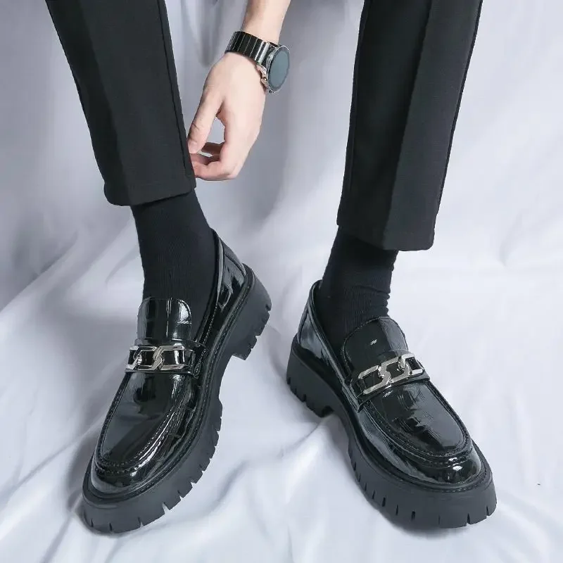 

Leather Shoes Men's Party Business Formal Wear Korean Style British Casual Shoes Suit Best Man Men's Small Leather