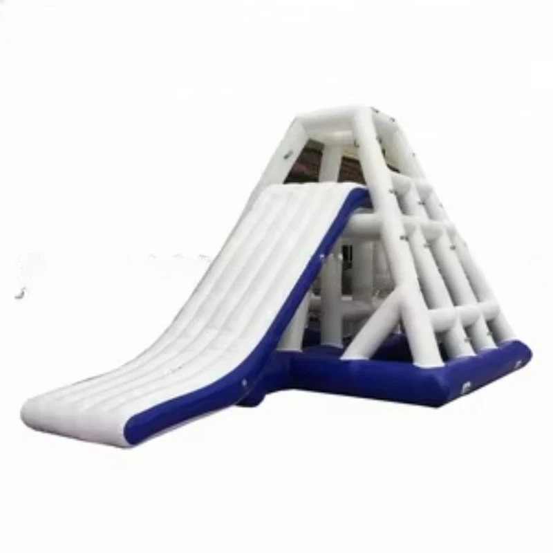 Inflatable Water Ladder Climb Interactive Game Inflatable Pyramid Water Slide Water Park