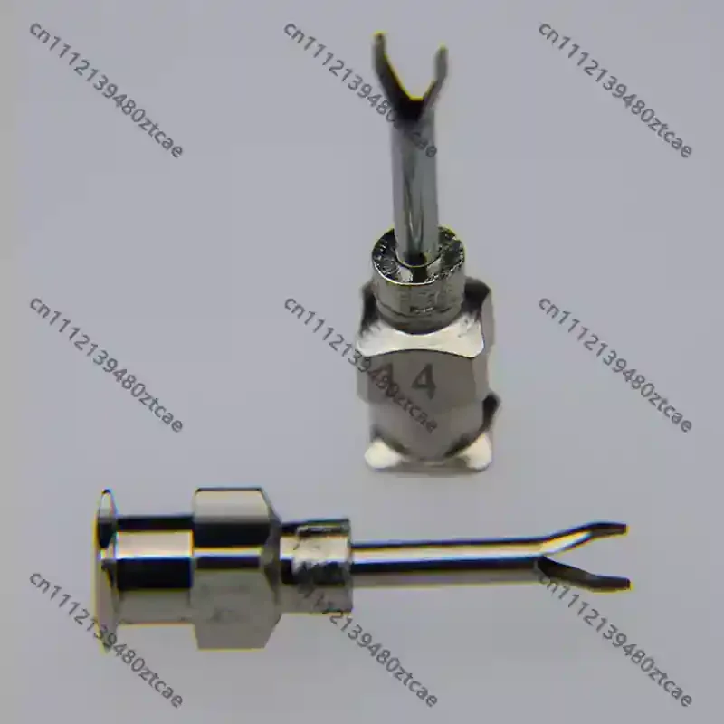 Full Metal Stainless Steel Dispensing Needle, V-shape Harpoon Custom Nonstandard Tube