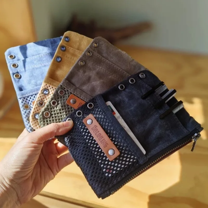 Carnet A5/A6/A7 à feuilles mobiles, sac intérieur en toile remplaçable, sac de rangement portable pour outils de croquis et de peinture en extérieur