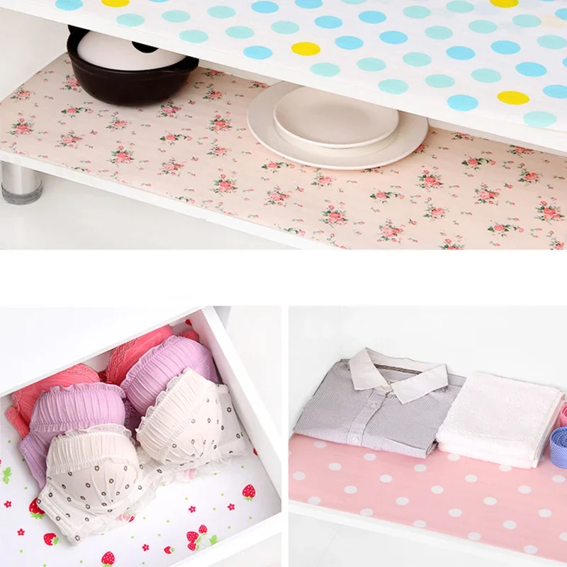 Refrigerator Shelf Mat Cupboard Liners Antifouling Mildew Pad Washable Fridge Liners Drawer Table Placemats Waterproof Cabinet