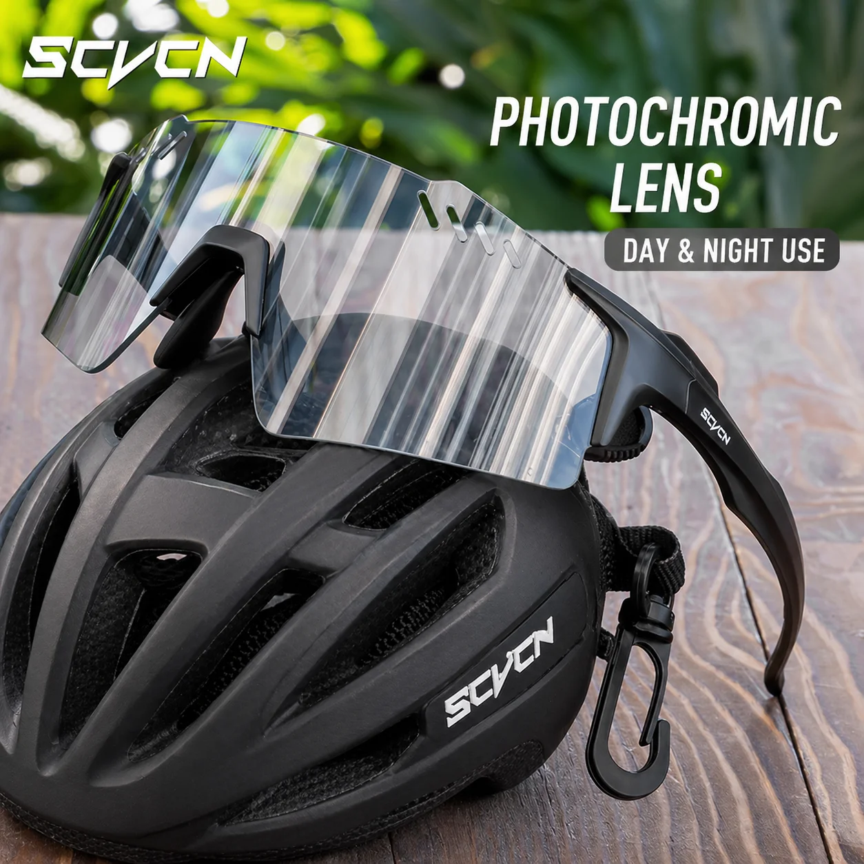SCVCN – lunettes de soleil photochromiques pour hommes et femmes, lunettes de luxe, de sport, de course, de conduite, UV400, pour VTT, cyclisme