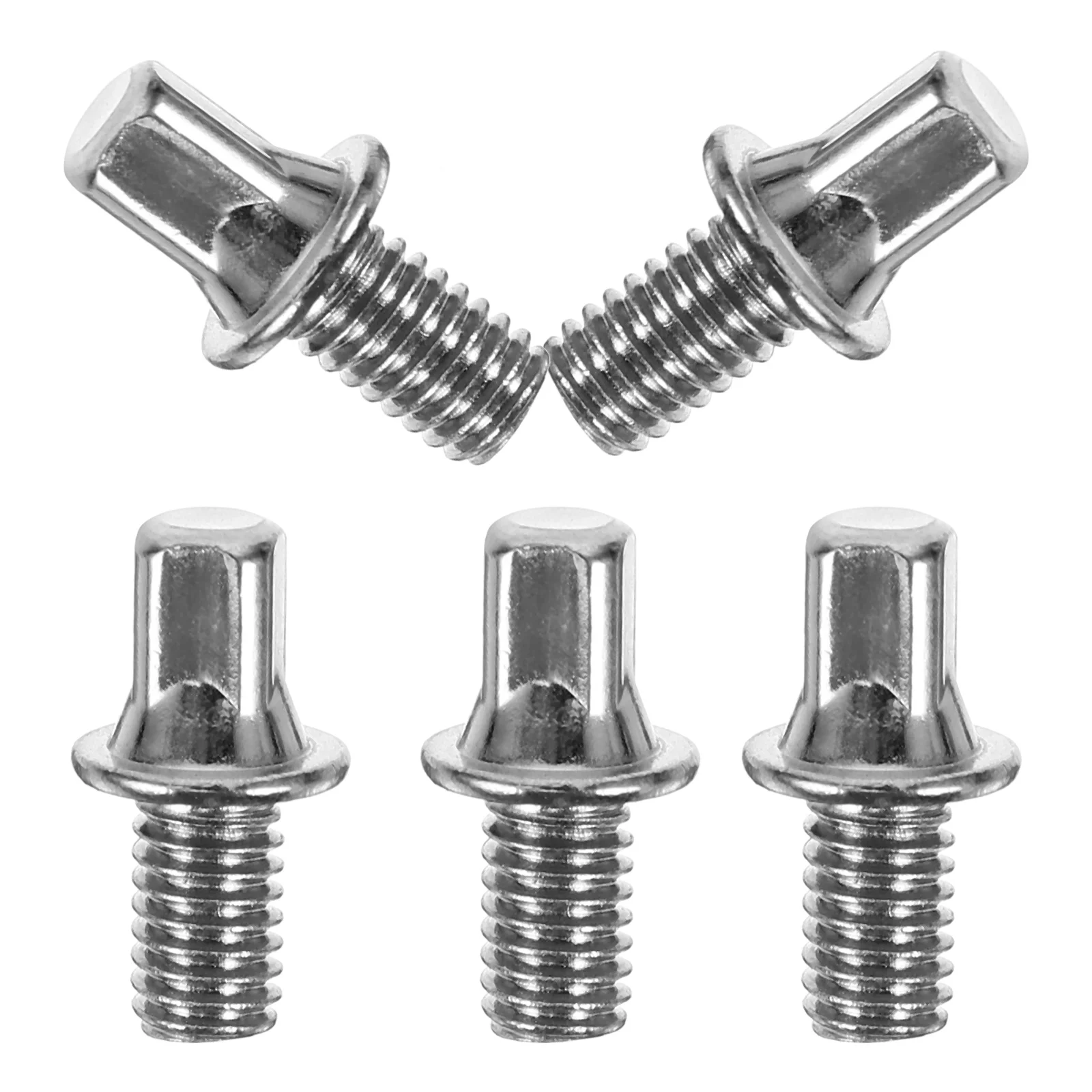 

5pcs Square Head Nut Drum Pedal Screw Zinc Alloy Tension Rod Chain Replacement Bass Metal Kit Part Fixing Sturdy