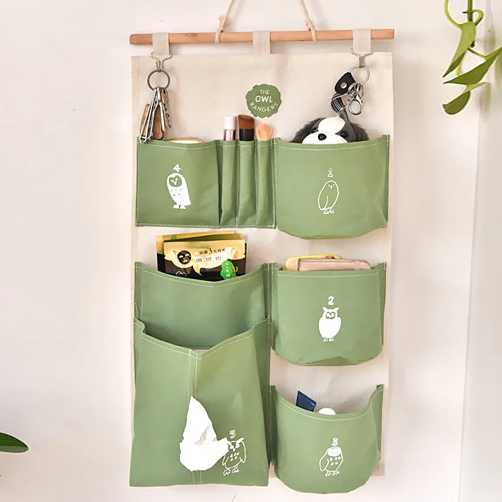 Decorative Home Organizer Wall Door Pouch Holder Closet Hanging Storage Case Bag Children Room Organizer