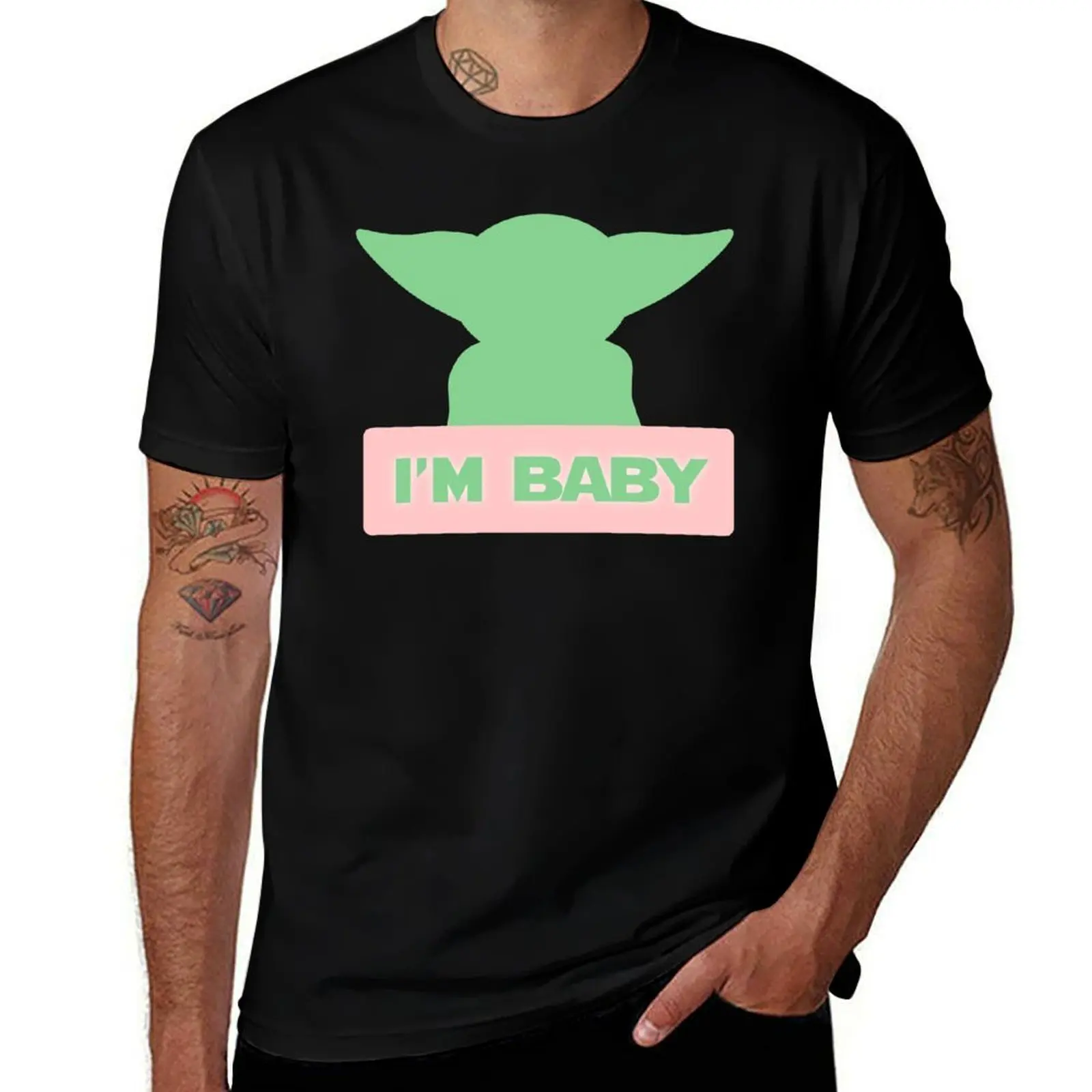 

I'm Baby T-Shirt t shirts for man pack cotton black cotton t-shirt plain for man package T-Shirt