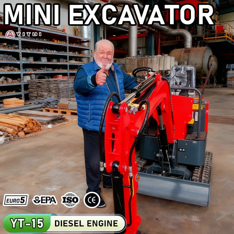 

1.5 Ton Customized Mini Excavators Diesel Multi-Tool Mini Excavators Easy To Operate Mini Excavator Ce Epa Euro 5 Free Shipping