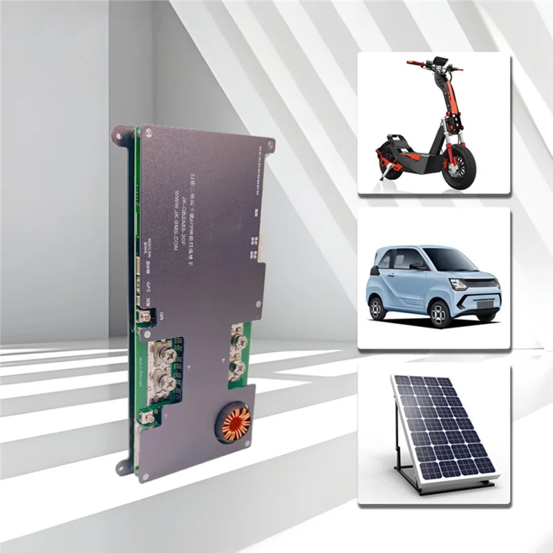 Motor arranque de motocicleta coche 4S a 8S 2A equilibrio activo BMS 3000A 200A Placa de protección de carga y descarga JK 12V 24V