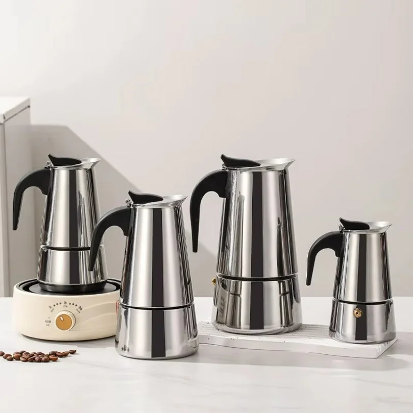 Panci Kopi 2/4/6/9/12 Cangkir, - Moka Pot Stove ulasan dan harga