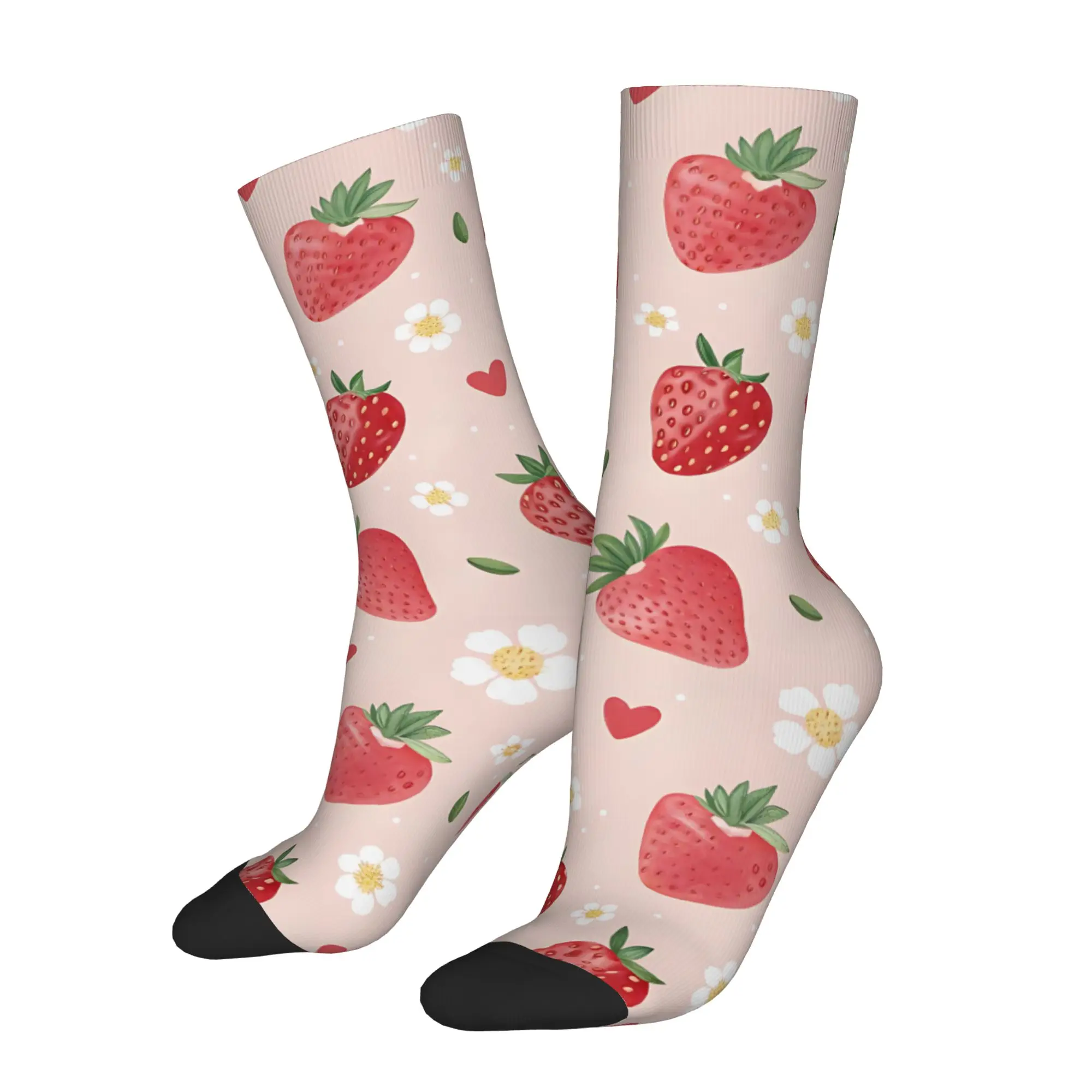 

sports socks customized items strawberry pattern Retro Harajuku Hip Hop Casual Crazy Sock