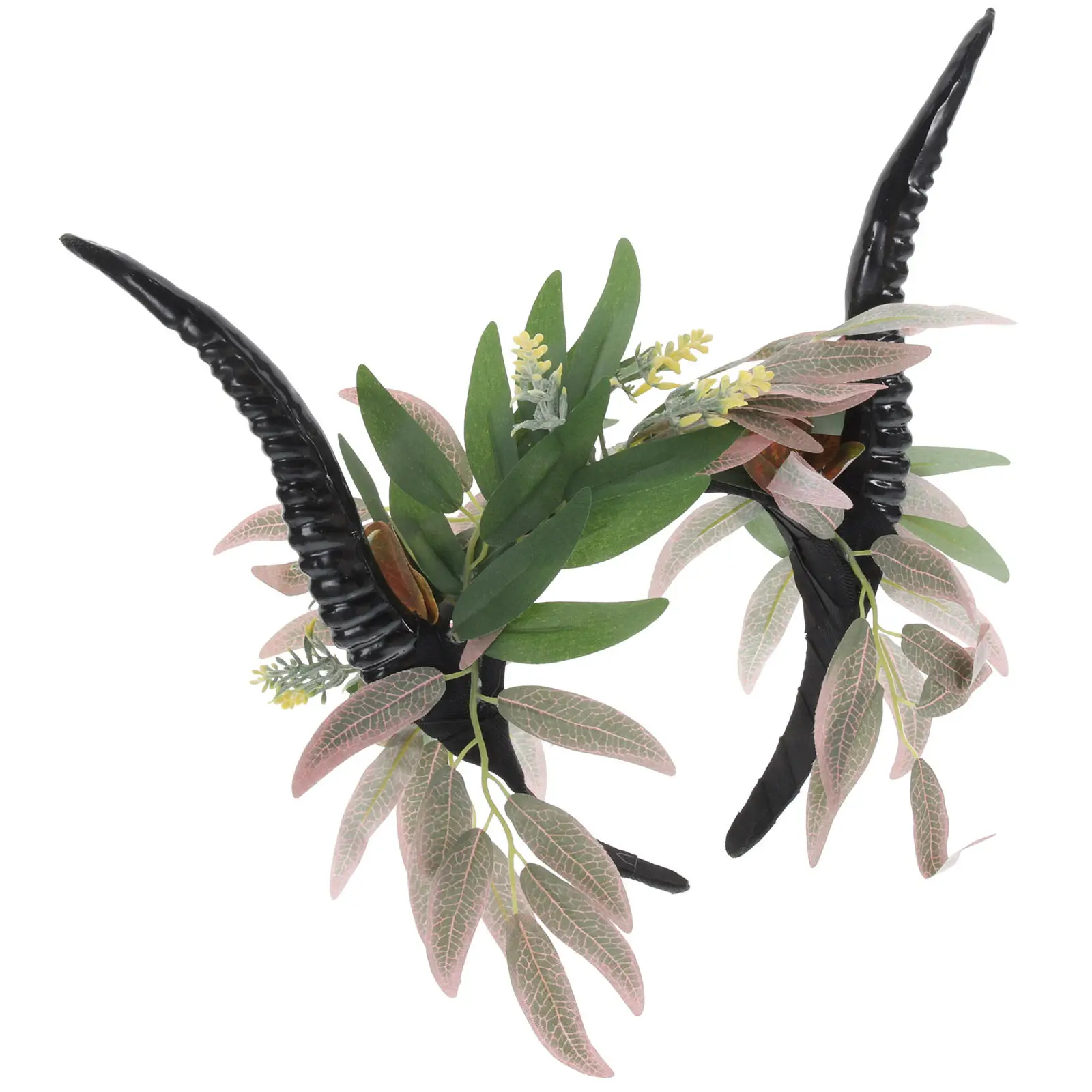 

Гибкая повязка на голову в виде рогов антилопы в готическом стиле, универсальный размер, аксессуар для волос для Хэллоуина, косплея, фестивалей и вечеринок, рога для косплея