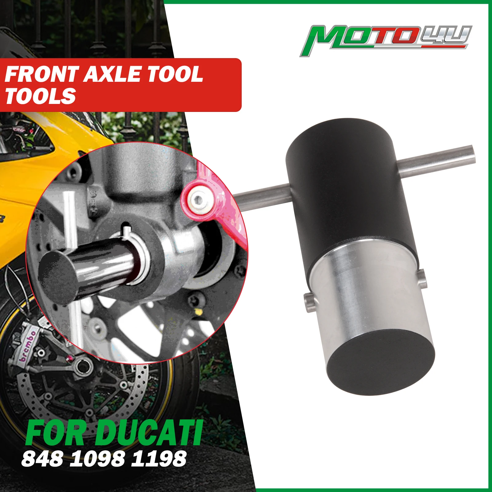 

Motorcycle Front Axle Tool Tools Fit 30MM Axle Nut Essential tools Aluminum Accessories For Ducati 848 1098 1198