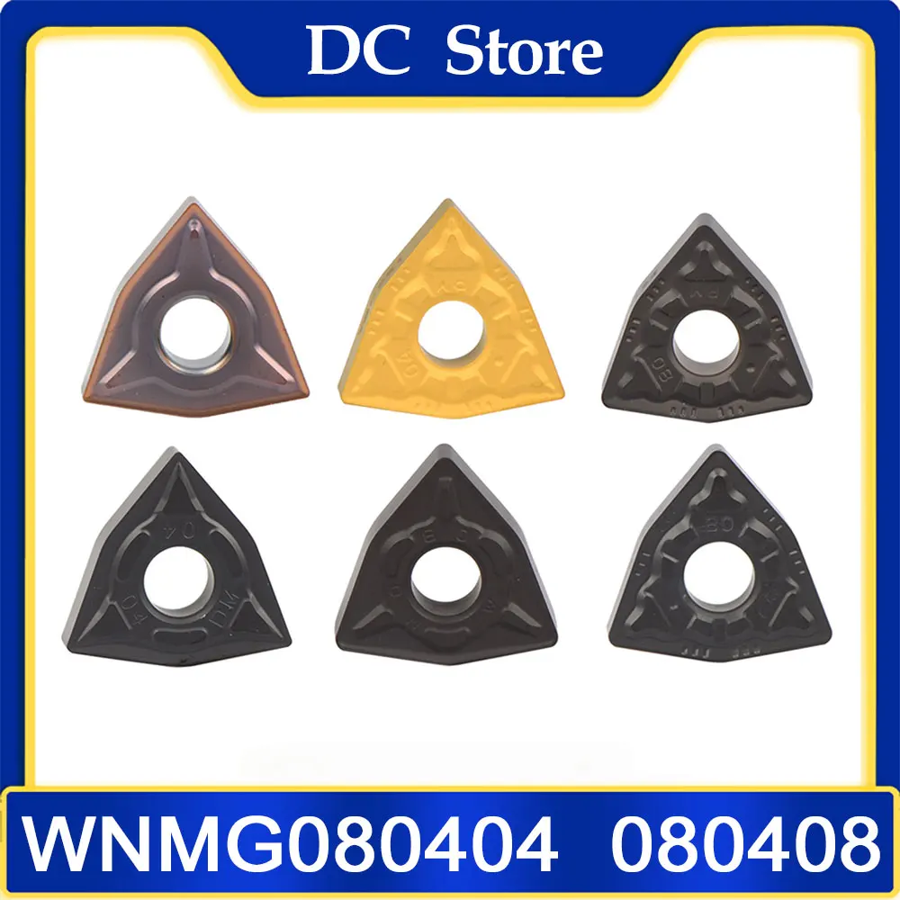 10pcs/lot ZCC CNC Carbide Turning Inserts WNMG WNMG080404  WNMG080408 Turning tool cutting tool Suitable for P K M