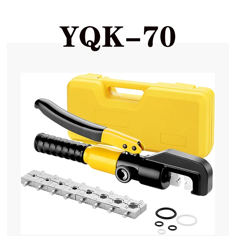 YQK-70/120/240/300 Hydraulic Pliers Crimping Tool Set 6/8 Tons With 4/6/10/16/25/35/50/70/95/120mm² Hexagonal Crimping Mold