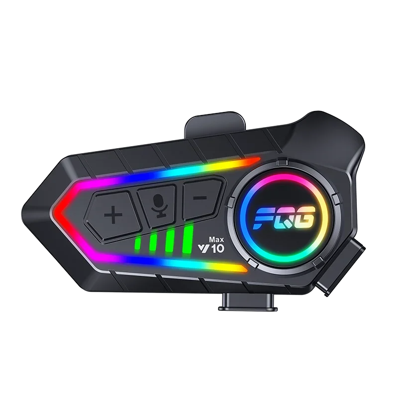 1/2Pcs Motorcycle Helmet Bluetooth Headset Intercom Long Standby 1000mAh MP3 Music Player Waterproof with LED Lighting Effect